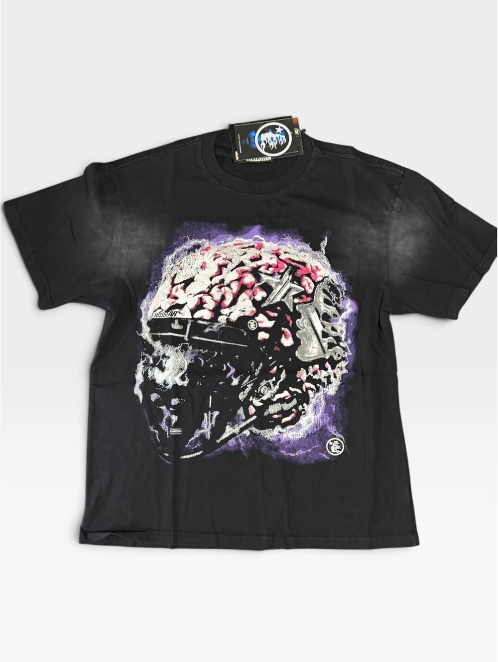 Hellstar black Burning by the Stars graphic T-shirt